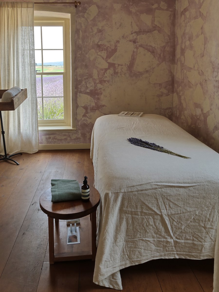 Lavender oil massage